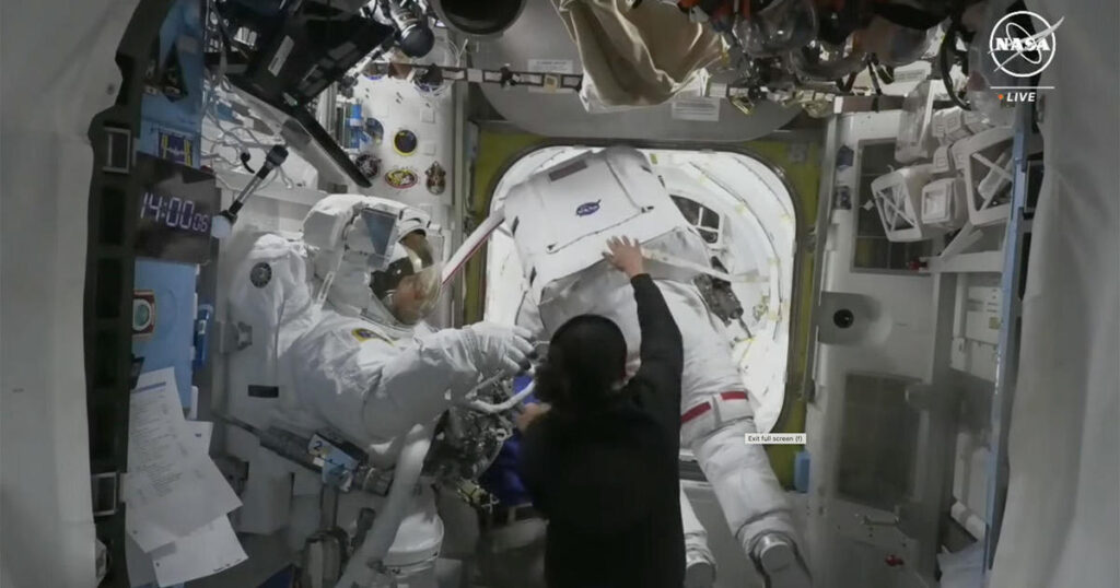 Spacewalk aborted after coolant leak: "There's literally water everywhere"